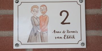 Portret op emaille